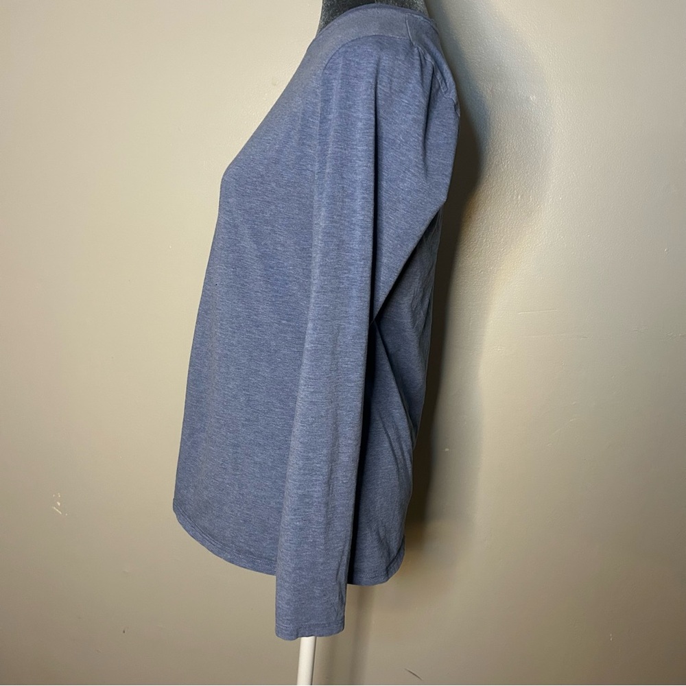Women's Blue Long Sleeve Top - Picture 2 of 6